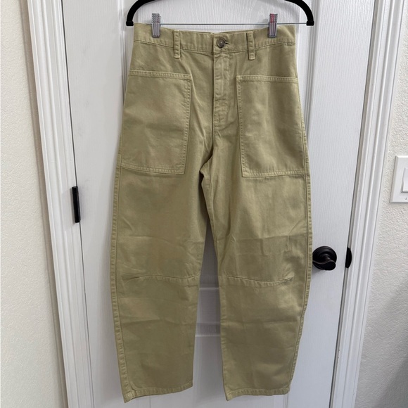 Brylie Sanded Twill Utility Pant Khaki/Beige Women's Size 2 - Picture 4 of 11